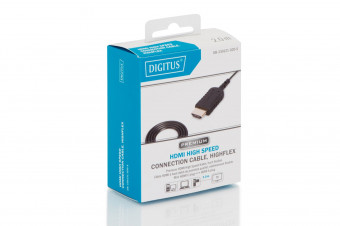 Digitus HDMI High Speed con. cable, type C - A, HighFlex