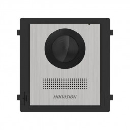 Hikvision Társasházi IP video-kaputelefon kültéri egység; gomb nélkül;moduláris;kétvezetékes;rozsdamentes acél