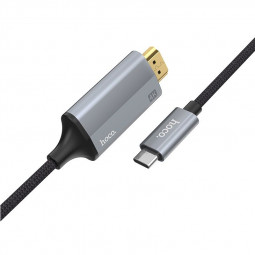 Hoco UA13 USB-C HDMI Cable 1,8m Black/Grey