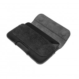 FIXED Horizontal leather case Posh with closure, size 4XL, black