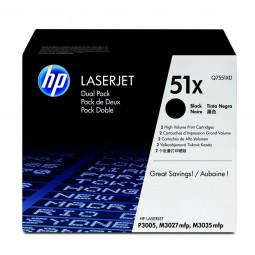 HP Q7551XD (51X) 2-pack Black toner