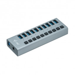 I-TEC 10 port USB 3.0 Charging Hub+Power Adapter 48W Grey