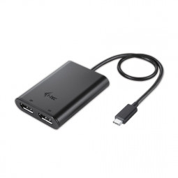 I-TEC USB-C 3.1 Dual 4K DP Video Adapter Black