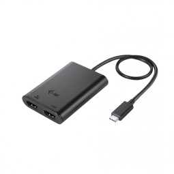 I-TEC USB-C Dual 4K/60Hz (single 8K/30Hz) HDMI Video Adapter Black