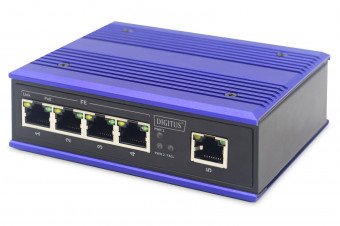 Digitus Industrial 4-port Fast Ethernet PoE Switch