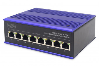 Digitus Industrial 8-Port Fast Ethernet PoE Switch