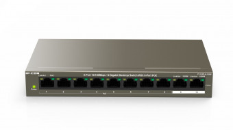 IP-COM F1110P-8-102W 8-Port10/100Mbps+2 Gigabit Desktop Switch With 8-Port PoE
