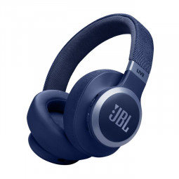 JBL Live 770NC Bluetooth Over-Ear Noise-Cancelling Headset Blue