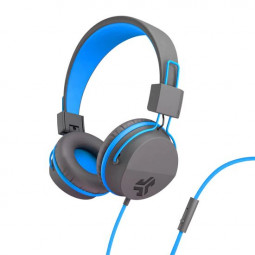 JLab JBuddies Studio On-Ear Kids Wired Headphones Graphite/Blue