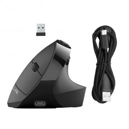 JLab JBuds Ergonomic Wireless Bluetooth Vertical Mouse Black