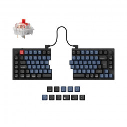 Keychron Q11 QMK Custom RGB Red Switch Mechanical Keyboard Layout Collection Black UK