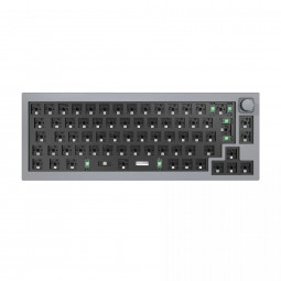 Keychron Q2 QMK Custom Mechanical Keyboard Barebone ISO Knob Silver Grey UK