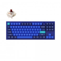 Keychron Q3 Mechanical Swappable RGB Switch Gateron Keyboard Navy Blue A