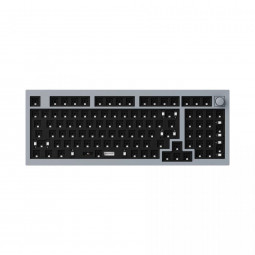 Keychron Q5 QMK Custom Mechanical Keyboard Barebone ISO Knob Silver Grey UK