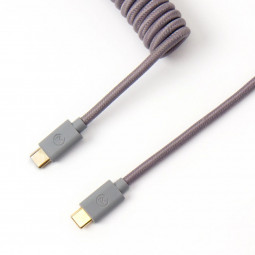 Keychron USB-C Coiled Aviator Cable 0,9m Grey