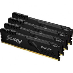 Kingston 128GB DDR4 3200MHz Kit(4x32GB) Fury Beast Black
