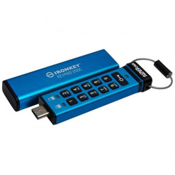 Kingston 128GB IronKey Keypad 200C USB3.2 Blue