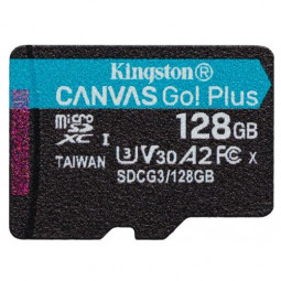 Kingston 128GB microSDXC Canvas Go! Plus 170R A2 U3 V30 Card adapter nélkül