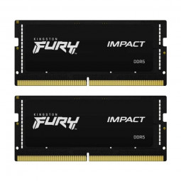 Kingston 32GB DDR5 4800MHz Kit(2x16GB) Fury Impact Black SODIMM