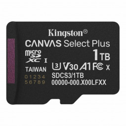 Kingston 1TB microSDXC Canvas Select Plus Gen3 Class 10 UHS-1 A1 V10
