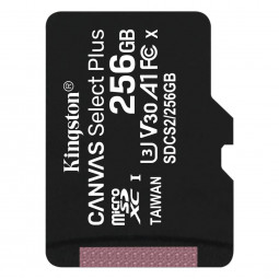 Kingston 256GB microSDXC Canvas Select Plus 100R A1 C10 Card adapter nélkül