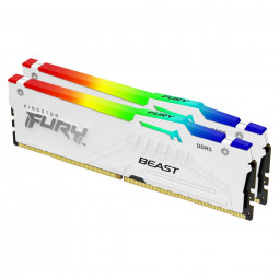 Kingston 32GB DDR5 5200MHz Kit(2x16GB) Fury Beast RGB White