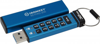 Kingston 32GB IronKey Keypad 200 USB3.2 Blue