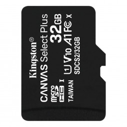 Kingston 32GB microSDHC Canvas Select Plus 100R A1 V10 C10 Card adapter nélkül