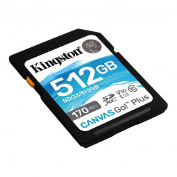 Kingston 512GB SDXC Canvas Go! Plus 170R C10 UHS-I U3 V30
