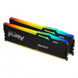 Kingston 64GB DDR5 6400MHz Kit(2x32GB) Fury Beast RGB Expo Black