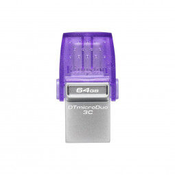 Kingston 64GB DT microDuo 3C USB3.2 Silver/Purple