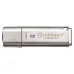 Kingston 64GB Ironkey Locker+50 USB3.2 Silver