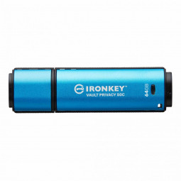 Kingston 64GB IronKey Vault Privacy 50C USB3.2 Blue
