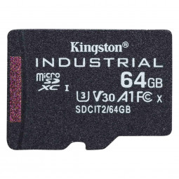 Kingston 64GB microSDXC CL10 U3 V30 A1 Industrial