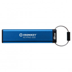Kingston 8GB IronKey Keypad 200 USB3.2 Blue
