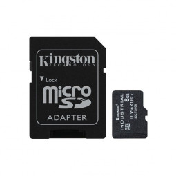 Kingston 8GB microSDHC CL10 A1 Industrial + adapterrel