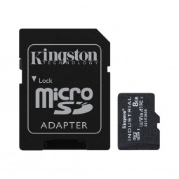 Kingston 32GB microSDHC CL10 U3 V30 A1 Industrial + adapterrel