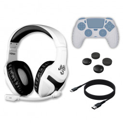 KONIX Mythics PS-400 Gaming Headset PS5 Starter Pack White