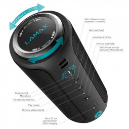 Lamax Sounder2 Bluetooth Speaker Black