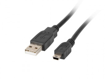 Lanberg USB Mini(M)->USB-A(M) 2.0 Cable 0,3m Black
