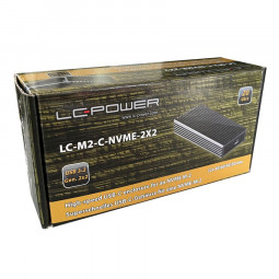 LC Power LC-M2-C-NVME-2X2 M.2 NVMe SSD Enclosure Black