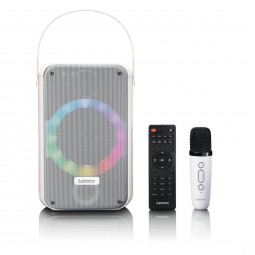 Lenco BTC-060WH Karaoke system with Bluetooth White