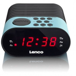 Lenco CR-07 FM Alarm Clock Radio Blue