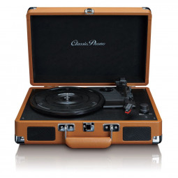 Lenco TT-10BN Suitcase Turntable with speakers Brown