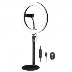 Logilink 25cm LED Ring Light with Lighting Controls and  Remote Control