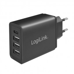 Logilink 4 port USB fast charger Black