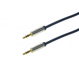 Logilink Audio 3.5 Stereo M/M straight 1m cable Blue