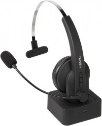 Logilink BT0059 Bluetooth Mono Headset with Charging Stand Black