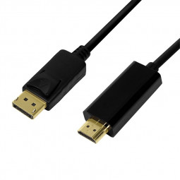 Logilink DisplayPort 1.2 to HDMI 1.4 cable 2m Black
