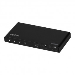 Logilink HDMI splitter 1x2-Port 4K/6 Hz HDCP EDID audio extract downscaler Black